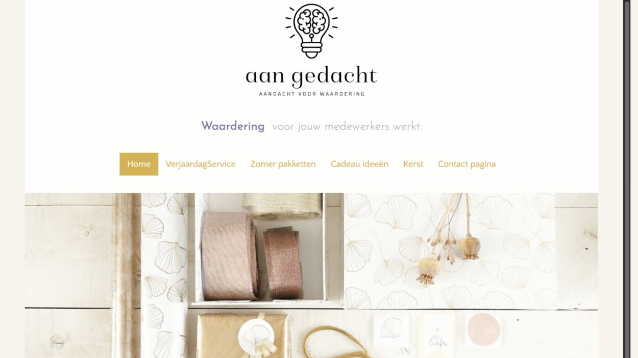 Homepage van Aangedacht